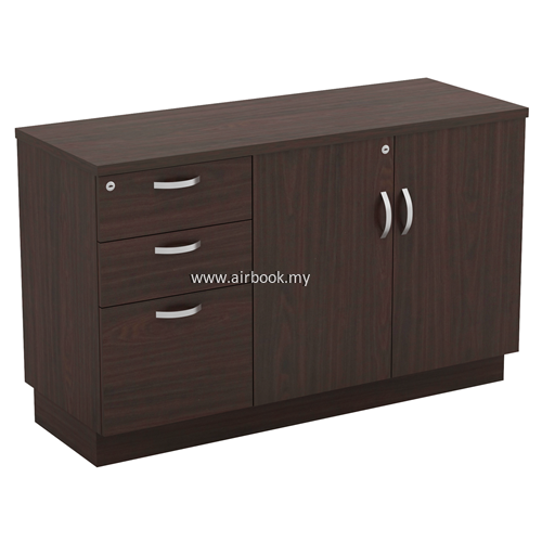 Low + Fixed Pedestal 2Drawer1Filling (2D1F)